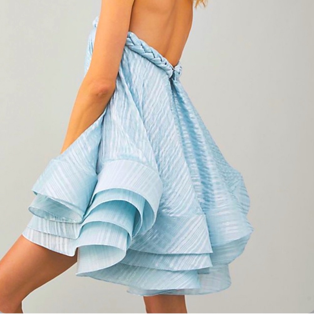 NWT - BRONX AND BANCO Cleo Strapless Ruffle Dress